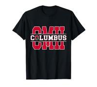 CMH Columbus Ohio Bold Athletic Tipografía Buckeye Icono Camiseta