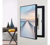 CMHYBS Electrico Decorativos Caja Medidor Versión Vertical Sin Perforación Pintura Decorativa Caja Contadores Tapar Cuadro de Luz Decora Sala de Estar(Size:40x50cm/15x19inch,Color:c)