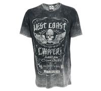 CMI West Coast Choppers Camiseta Ride Hard Sucker Negra S