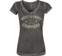 CMI West Coast Choppers Camisetas Mujer Go Fast Cuello en V M