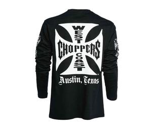 CMI West Coast Choppers Longsleeve Original Cross Negro XXL