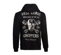 CMI West Coast Choppers Sudadera con capucha High-Speed Zip Negro 4XL