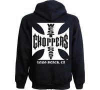 CMI West Coast Choppers Sudadera con capucha Iron Cross negro 4XL