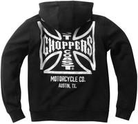 CMI West Coast Choppers Sudadera con capucha y cremallera Dominator Sudadera con capucha y cremallera WCCHD226ZW XL