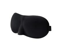 Cmis Kbei 1/2/3/4 máscaras de ojos para dormir, copa contorneada 3D, cóncava, moldeada, para dormir, bloquea la luz con parche para mujeres y hombres (negro, 2 unidades)