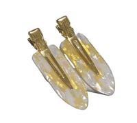 Cmis Kbei 2/4 pinzas para el pelo acéticas sin costuras sin costuras con flequillo lateral, accesorios para el lavado de la cara, accesorios para mujeres y niñas, color café (n.º 1, 2 unidades)