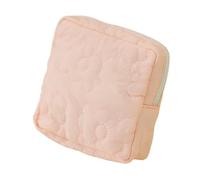 Cmis Kbei 2 bolsas de poliéster y algodón para el período, bolsa portátil cuadrada con diseño de flores, bolsa de almacenamiento para servilletas sanitarias, bolsa de almacenamiento para mujer y niña