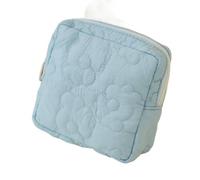 Cmis Kbei 2 bolsas de poliéster y algodón para el período, bolsa portátil cuadrada con diseño de flores, bolsa de almacenamiento para servilletas sanitarias, bolsa de almacenamiento para mujer y niña