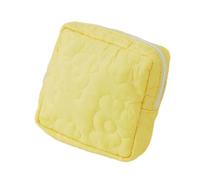 Cmis Kbei 2 bolsas de poliéster y algodón para el período, bolsa portátil cuadrada con diseño de flores, bolsa de almacenamiento para servilletas sanitarias, bolsa de almacenamiento para mujer y niña