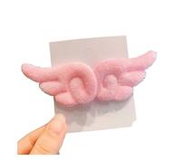 Cmis Kbei 2 horquillas de pelo de alas de ángel súper lindas para niñas, accesorios para el pelo, tocado, tocado, horquilla para el pelo (rosa, 2 unidades)
