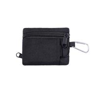 Cmis Kbei 2 minicarteras para hombre EDC Molle, bolsa portátil para llaves, monedero, bolsa de caza, bolsa con cremallera, bolsa multifuncional, Black, Talla única