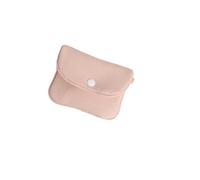 Cmis Kbei 2 monederos portátiles de color sólido, mini billetera de algodón ligero para auriculares, bolsa para llaves, tarjetero de viaje, B-rosa, Talla única