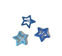 Cmis Kbei 3/10/12 pinzas para el pelo coloridas con estrellas BB Y2K para mujer, horquillas laterales de estrella para el pelo, accesorios para el cabello para niños (azul cielo)