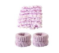 Cmis Kbei 3 juegos de bandas elásticas anchas para el pelo, estilo simple, para el cuidado de la piel, para mujeres y niñas, color morado