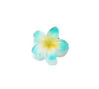 Cmis Kbei 3 pinzas para el pelo de 4 cm, color caramelo, pequeñas flores, color degradado, material acrílico, pinzas antideslizantes para coleta de caballo para niñas (azul degradado)