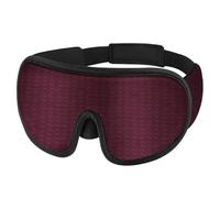 Cmis Kbei Antifaz de dormir 3D para mujeres y hombres, con correa ajustable, suave y cómoda, para viajes, color rojo, 4 unidades