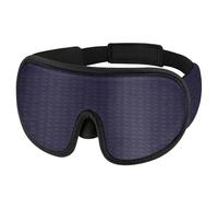 Cmis Kbei Antifaz de dormir 3D para mujeres y hombres, con correa ajustable, suave y cómoda, sombra de ojos de viaje (azul, 3 unidades)