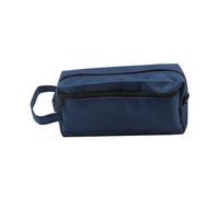 Cmis Kbei Bolsa de almacenamiento para bolígrafos, estuche de 2 capas de gran capacidad, suministros de estudio para cosméticos, cajas de papelería simples para estudiantes, Azul profundo B, Talla