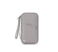 Cmis Kbei Cartera de viaje para pasaporte familiar, impermeable, organizador de documentos, accesorios de viaje, bolsa de documentos, tarjetero, Gray, Talla única