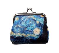 Cmis Kbei Cartera pequeña para mujer, mini monederos con impresión de cerrojo para tarjetas de efectivo, bolso de mano para cambio de dinero, impresión al óleo, a, 1 pieza