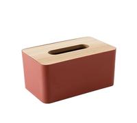 Cmis Kbei Creative Interior Products - Caja de almacenamiento de madera para el hogar y la vida, caja de pañuelos de madera, caja de papel para servilletas (rosa)
