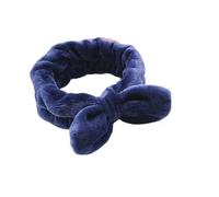 Cmis Kbei Diadema de forro polar coral para mujer, para lavar la cara, maquillaje, máscara de baño, cosmética, turbante suave, accesorios para el cabello (color azul)