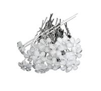 Cmis Kbei Elegante horquilla de cristal de perlas para boda, nupcial, en forma de U, horquillas de pelo para mujer, accesorios de joyería, 20 unidades (20 alfileres, 10)