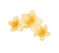 Cmis Kbei Horquilla para el pelo de 11 cm, color caramelo, 3 flores, color dulce, grande, gradiente, tiburón, accesorios para el pelo, para mujeres y niñas (T-amarillo)