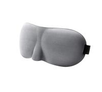Cmis Kbei Máscara de dormir 3D para dormir con bloqueo de luz, tridimensional, alivia la fatiga ocular, transpirable, de doble capa, máscara de ojos para viaje (gris)