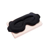 Cmis Kbei Máscara de dormir 3D para dormir, con bloqueo de ojos, portátil, suave, de espuma viscoelástica, diseño de tres dimensiones (negro)