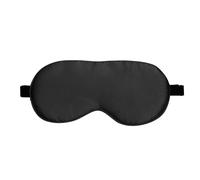 Cmis Kbei Máscara de seda de morera para dormir, suave, con correa elástica ajustable para los ojos (negro)