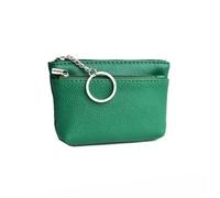 Cmis Kbei Monederos de piel sintética para mujer, pequeña superficie suave, monedero, monedero, monedero pequeño, verde claro, 2 unidades