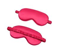 Cmis Kbei Parche de seda de imitación para los ojos, máscara para dormir, para viajes, relajación, protección para dormir, herramientas suaves para el cuidado de los ojos (rojo, 4 unidades)