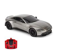 CMJ RC Cars Coche de Control Remoto con Licencia Oficial Aston Martin Vantage de 1:24 Escala (Verde)