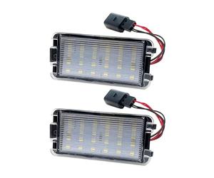 CMJAHU 2 luces LED for matrícula de coche compatibles con Seat Ibiza 6L AB, Arosa, Altea, Córdoba MK1, MK2, León 1M, Toledo 5P (2004-2009).(2pcs)
