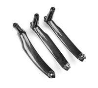 CMJAHU 3 piezas de cubierta de tirador de manija de puerta interior de coche con textura de carbono for BMW X5, X6, E70, E71, 2008, 2009, 2010, 2011, 2012 y 2013.(Right hand driving)