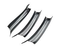 CMJAHU 3 piezas de cubierta protectora for manija de puerta interior de fibra de carbono ABS negra for BMW X5 F15 X6 F16 2014-2018, LHD/RHD.(Carbon LHD 3 Pcs)