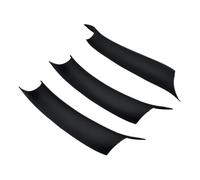 CMJAHU 3 piezas de cubierta protectora for manija de puerta interior de fibra de carbono ABS negra for BMW X5 F15 X6 F16 2014-2018, LHD/RHD.(Black RHD 3 Pcs)