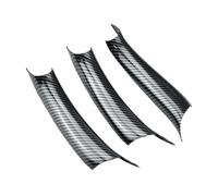 CMJAHU 3 piezas de cubierta protectora for manija de puerta interior de fibra de carbono ABS negra for BMW X5 F15 X6 F16 2014-2018, LHD/RHD.(Carbon RHD 3 Pcs)