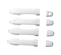 CMJAHU 4 manijas exteriores for puerta de coche, pintadas de blanco, compatibles con Toyota Camry 2012, 2013, 2014, 2015, 2016 y 2017.