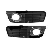 CMJAHU Ajuste for A-u-d-i A4 A4L B8 2009 2010 2011 2012 cubierta de rejilla de luz antiniebla marco frontal 8KD80768201C 8KD80768101C 1 Juego de rejilla de parachoques delantero(A pair)