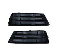 CMJAHU Ajuste for A-u-d-i A4 B9 2016 2017 2018 cubierta de luz antiniebla marco rejilla decoración de malla 8W0807681R 8W0807682R 2 uds rejilla de parachoques delantero(Black Pair)