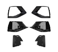 CMJAHU Ajuste for A-u-d-i Q8 SQ8 s-line Sline 2019-2023 cubierta de luz antiniebla rejilla de panal parrillas de carreras 4M8807681A 4M8807682A marco de parachoques delantero(Whole Set)