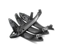CMJAHU Ajuste for BMW F30 F31 F32 F33 F35 F36 F80 F82 F83 2012 2013 2014 2015 2016 2017 51417279311 13 4 piezas Tirador de manija de puerta interior de coche(Carbon texture)