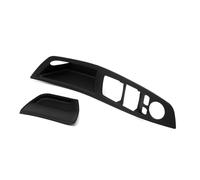 CMJAHU Ajuste for BMW Serie 5 F10 F18 2011-2014 2015 2016 2017 Interior del coche Textura de fibra de carbono Tirador de puerta Cubierta protectora Embellecedor 1 pieza(Black Driver RHD)