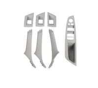 CMJAHU Ajuste for BMW Serie 5 F10 F18 523 525 528 LHD RHD 7 piezas de cubierta de tirador de manija de puerta interior de coche 7 piezas 1 juego(RHD Gray)