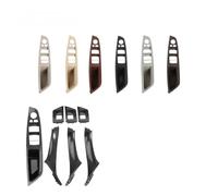 CMJAHU Ajuste for BMW Serie 5 F10 F18 523 525 528 LHD RHD manija interior de la puerta del coche tirador cubierta embellecedora 1 juego 7 piezas(LHD Carbon Fiber)