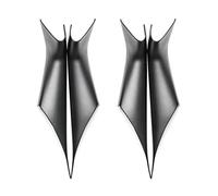 CMJAHU Ajuste for BMW Serie 5 G30 G38 2018 2019, accesorios for coche, interior de fibra de carbono ABS, manija de puerta, reposabrazos, cubierta protectora, moldura(4pcs black)