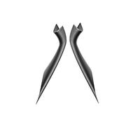 CMJAHU Ajuste for BMW Serie 5 G30 G38 2018 2019, accesorios for coche, interior de fibra de carbono ABS, manija de puerta, reposabrazos, cubierta protectora, moldura(2pcs black)
