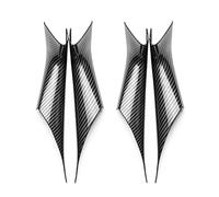 CMJAHU Ajuste for BMW Serie 5 G30 G38 2018 2019, accesorios for coche, interior de fibra de carbono ABS, manija de puerta, reposabrazos, cubierta protectora, moldura(4pcs carbon texture)